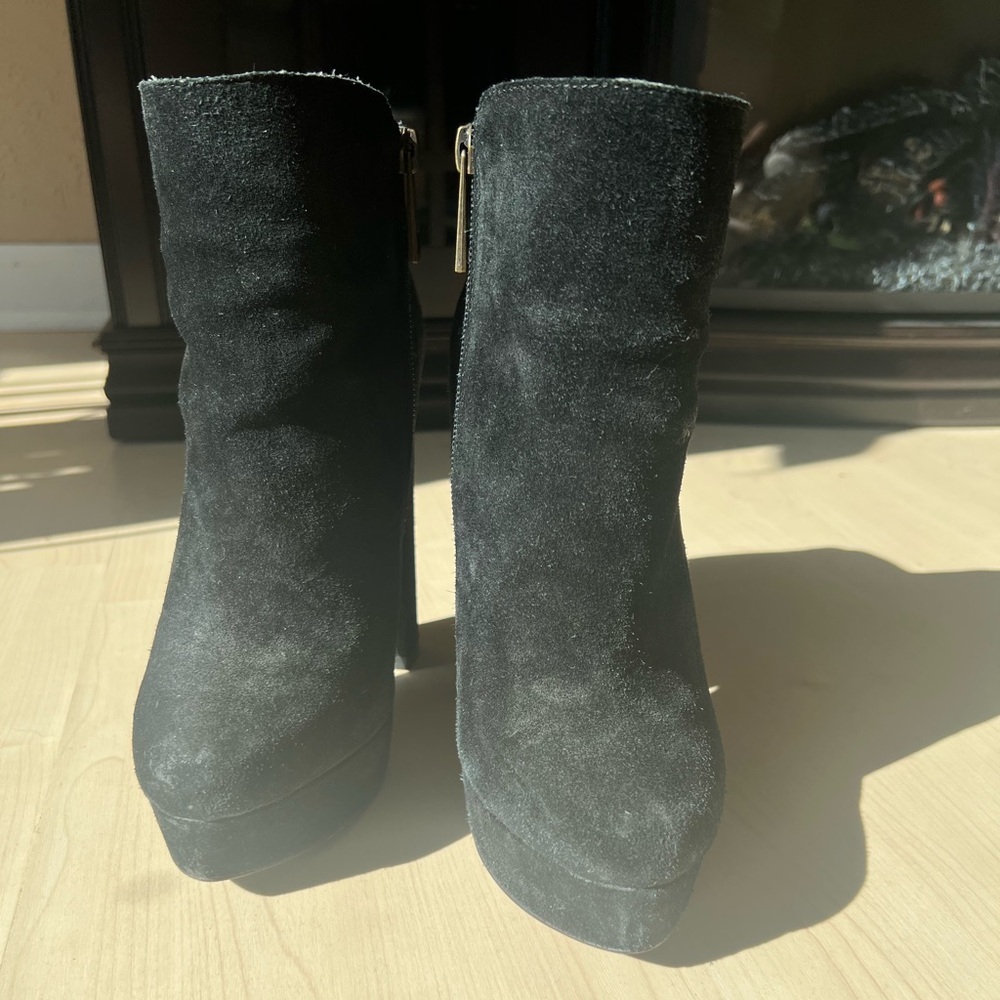 Chinese Laundry Black Platform Booties